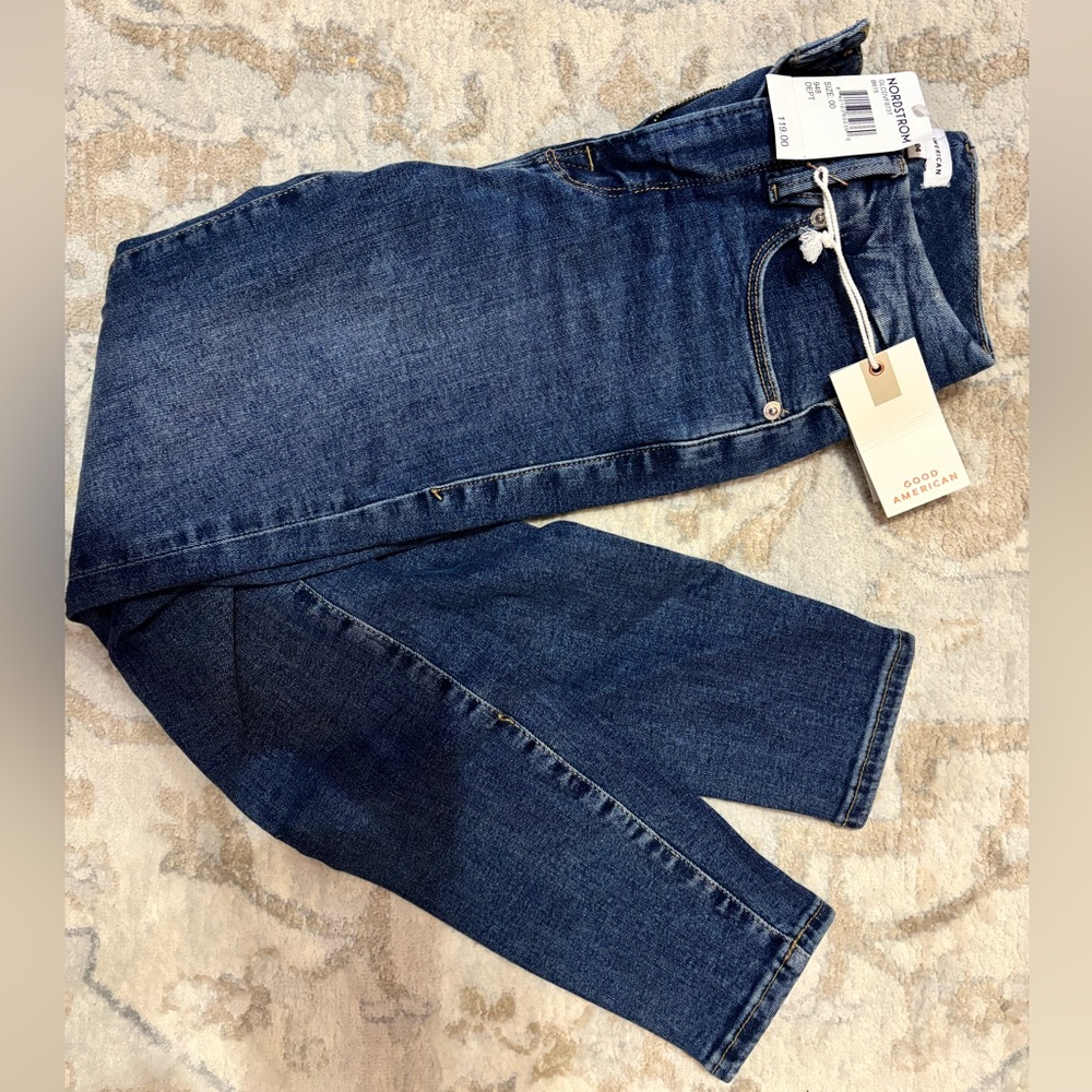Good American Good Legs Crop Skinny Jeans NEW WITH TAGS